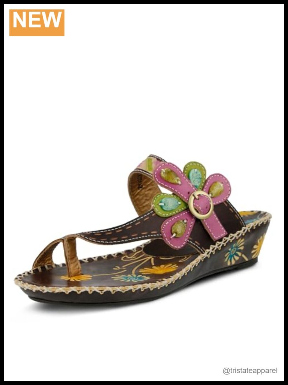 Spring Step L'Artiste Santorini Toe Ring Wedge Sandals - 2.5" Heel